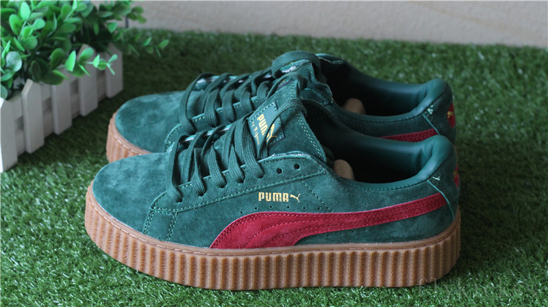 Rihanna Puma Suede Creeper Green